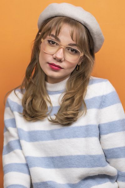 LUNOX Dina Cream Blue Light Protection Computer Screen Glasses