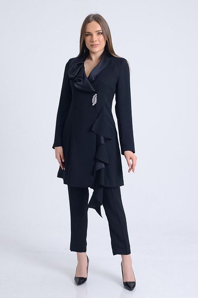 SpringStore Black Pants Double Suit
