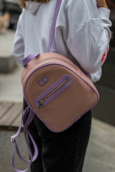 Garbalia Dámský batoh Oslo Powder Lilac s dvojitým detailem vnitřní kapsy a vnějšími oky na zip