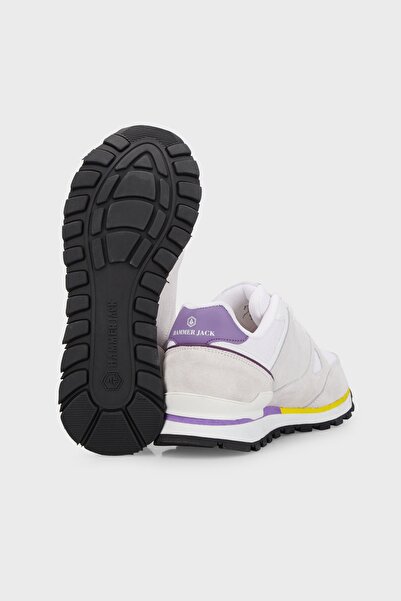 Hammer Jack 23507 Γυναικεία λευκά μωβ κίτρινα παραγουάη από γνήσιο δέρμα αθλητικά παπούτσια Walking casual αθλητικά παπούτσια