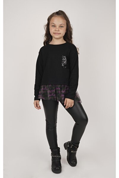 best kids Kız Çocuk Siyah Tayt