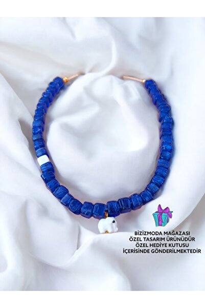 bizizmoda Bodrum Cam Boncuk Serenay Cam Kolye Nazar Boncuk Kolye