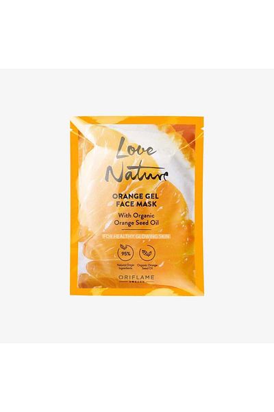 Oriflame Love Nature Gel Face Mask Containing Organic Orange Seed Oil