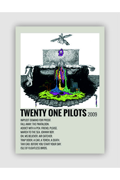 fırsatlar diyarı Twenty One Pilots Duvar Posteri - Duvar Dekoru - Kalın Kağıt...