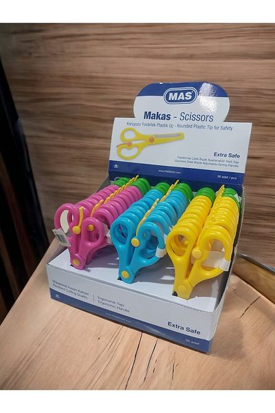 Mas Plastic Protected Children's Scissors CHOOSE COLOR