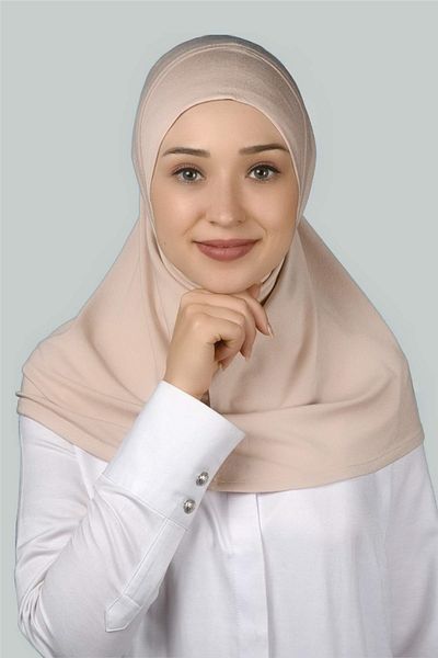 Altobeh Έτοιμο τουρμπάνι πρακτικό κασκόλ Hijab Hijab - Πανί προσευχής - Πούδρα σε σκόνη