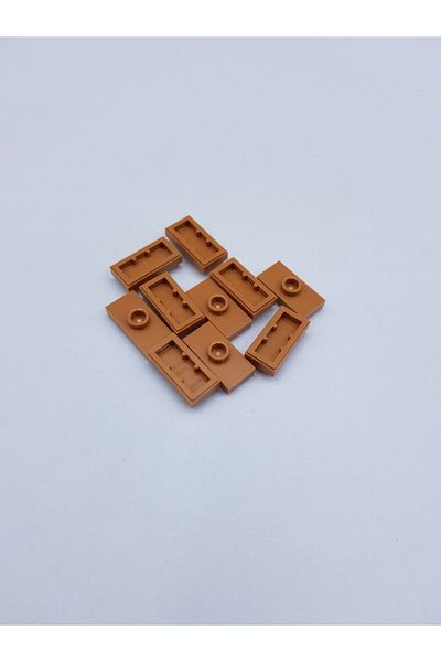 LEGO MOC Plate Modified 1 x 2 Jumper Light Brown Plain Tiles Brick 4 pieces to ship
