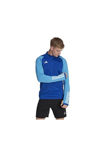 adidas Tiro23 C Tr Top Fotbal pentru bărbați Top de antrenament cu mânecă lungă HU1309 Albastru