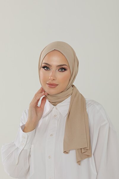 Beyzak Βαμβακερό σάλι Ivory Luxury Combed - Γυναικείο σάλι Hijab Jersey Hijab Lycra