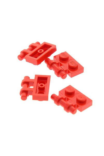 LEGO MOC Custom Accessory Plate Modified 1 x 2 Edge Bar Red Brick 8 pieces will be sent