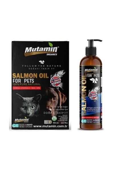 Mutamin Organics Mutamin Organıcs Kedi Ve Köpekler Için Norveç Somon Balık Yağı 400 Ml