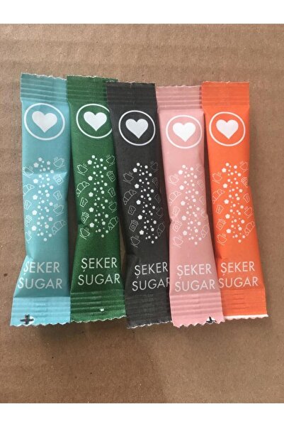 Espak Stick Şeker Toz Şeker 2.5 gr Renkli 400 Adet 1 Kg