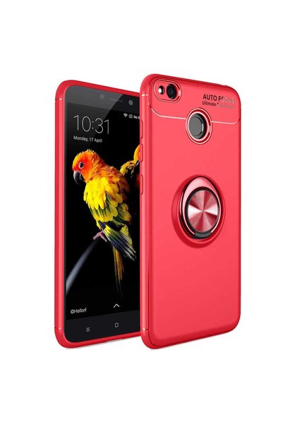 Generic Brand حافظة متوافقة مع هاتف Xiaomi Redmi 4x غطاء رافيل ملون مع حلقة ق...