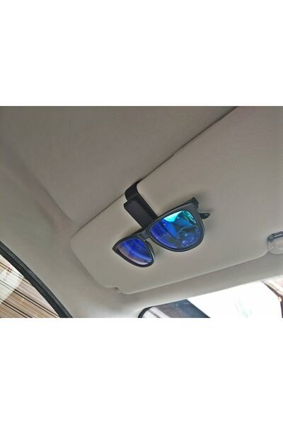 3dbaskisepeti Car Glasses Holder Latch Clip Car Sunglasses Business Card Holder (1 PC)