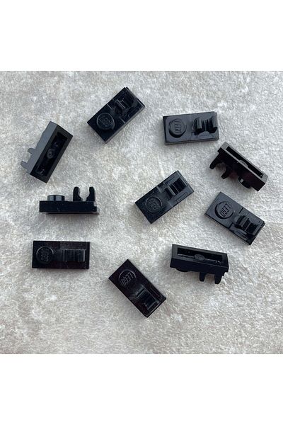 LEGO Custom MOC Accessory Plate Modified 1 x 2 Clip Black Brick in the Center to send 10pcs