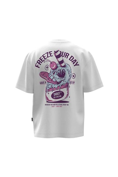 Shout Унисекс тениска Oversize Shout Freeze Your Day