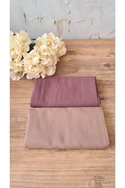 Nilbutik Tessetür Femei Bumbac Kraş Cazz Şal Model - Set de 2