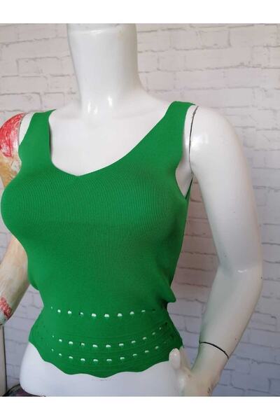 anne moda ankara V-подібний виріз, шість ажурних отворів, 1-й сорт трикотаж, 50% бавовна, 50% акрил, кроп