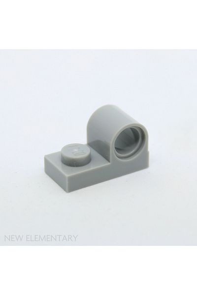 LEGO Custom MOC Technic Plate Modified 1 x 2 Pin Hole Light Gray Brick 4 pieces to send