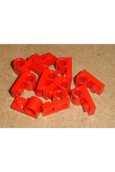 LEGO Custom MOC Technic Plate Modified 1 x 2 Pin Hole Red Brick 4 pieces to ship