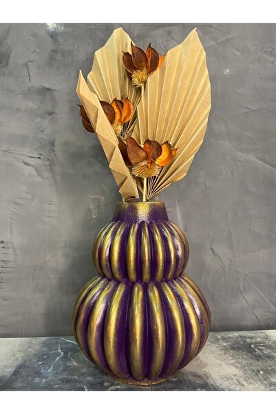 Gardenya Iskandinav Çizgili Bubble Vazo Model 1