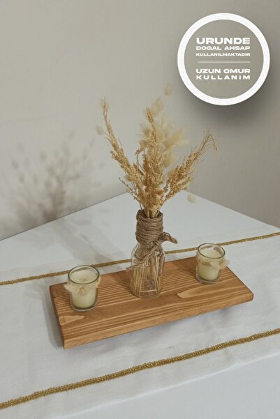 Moola Natural Wooden Presentation Stand Board - Stand with Stand