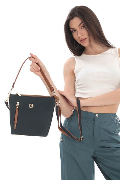TH Women's Shoulder Bag Th-yk14313 Petrol-tan