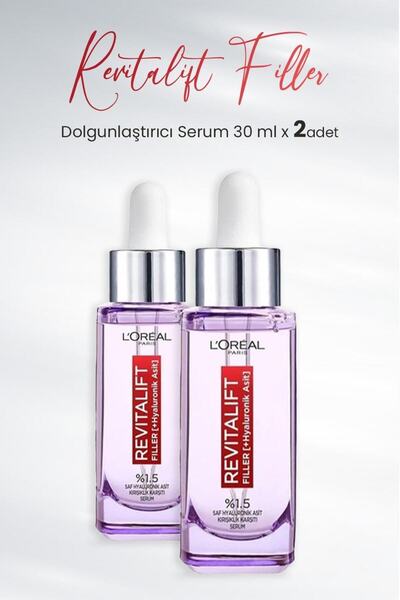 L'Oreal Paris Loreal Paris Revitalift Filler Dolgunlaştırıcı Serum 30 ml x 2 ...