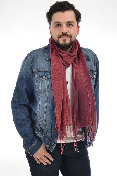 Dosimira Denim Wine Men's Scarf