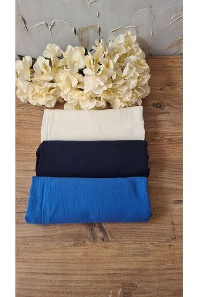 Nilbutik Hijab Women's Cotton Crash Jazz Shawl Model-Set of 3