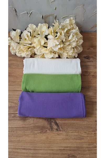 Nilbutik Hijab Women's Cotton Crash Jazz Shawl Model-Set of 3
