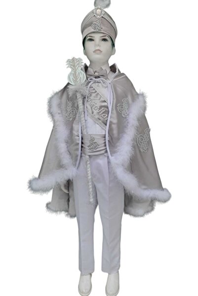 PAZARSEN Σετ ρούχων περιτομής Denbu Textile Σετ περιτομής 9 τεμαχίων με οθωμανικό τούγρο