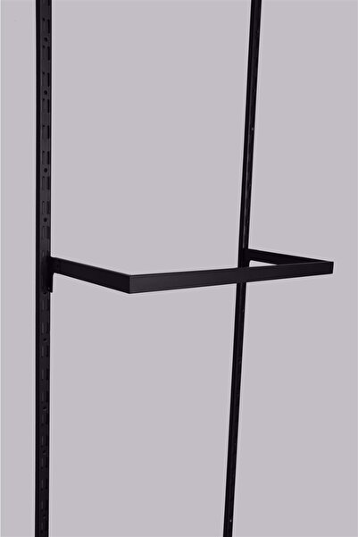 Acar Raf U Boru Köşeli Siyah UB1 Bükümlü Askı Borusu Raf Sistemleri 100 cm