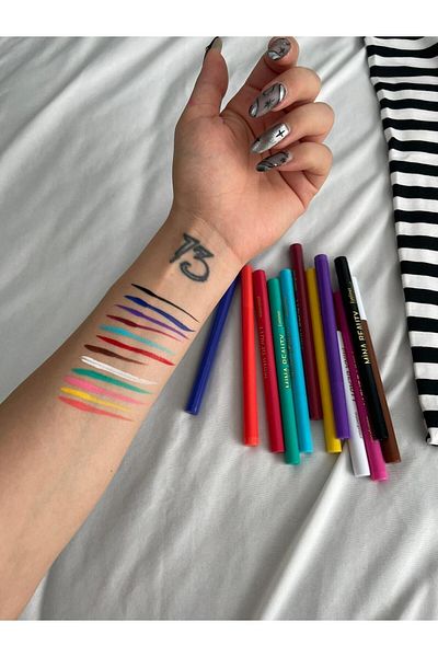 Planet Butik Water Resistant High Pigmented Eyeliner 12 Pieces Set