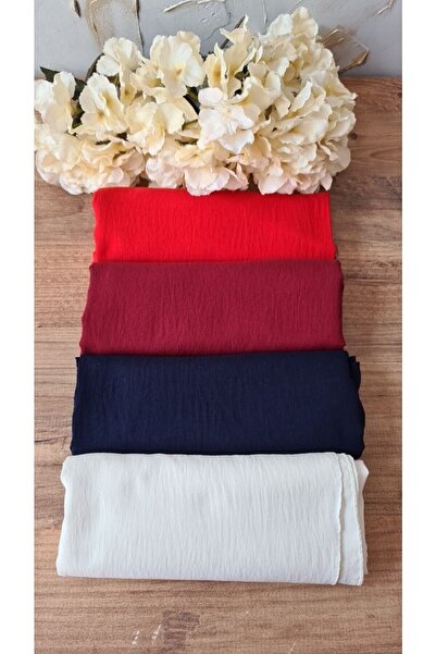 Nilbutik Hijab Femei Bumbac Cazz Shawl Model - Set de 4