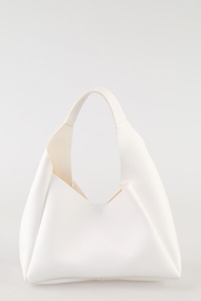 bag&more Bela trendovska teksturirana koža unutra, zamašnjak, kopče na pritis...