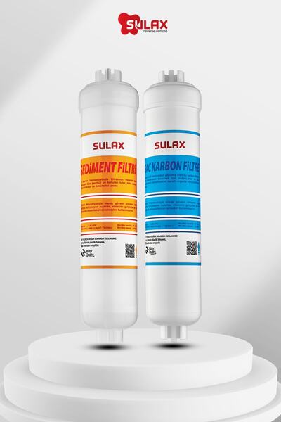 SULAX Nsf Sertifikalı Su Arıtma Ön Filtre Seti 2’li Set