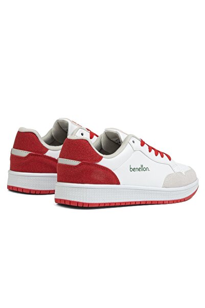 Benetton ®| BN-30869 - 3471 White Red - Men's Sports Shoes