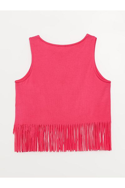 LC Waikiki Bedrucktes Strand-Tanktop für Damen mit Rundhalsausschnitt