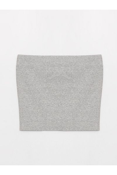 LC Waikiki Στράπλες Γυναικεία Μπλούζα Plain Crop