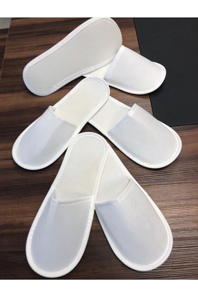 BM Otel Terlikleri Lux Tela Sponge Covered Closed Toe Model Slippers 500 Pairs
