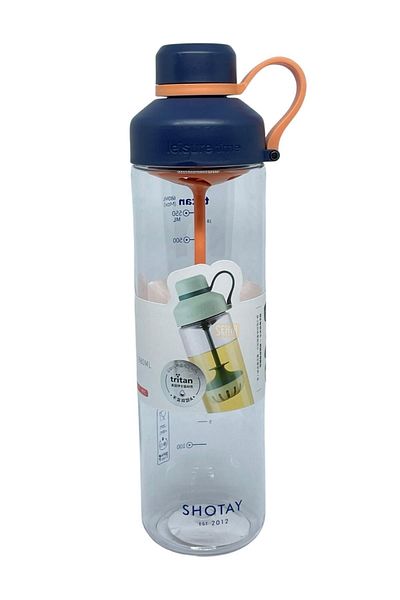 Shotay 680ml New Collection Detox Wide Mouth Tritan Water Bottle with Measuring Scale