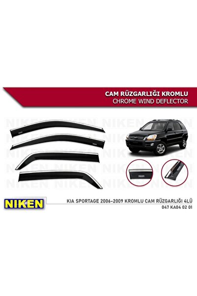 Niken Kia Sportage Kromlu Cam Rüzgarlığı Niken 2005-2010