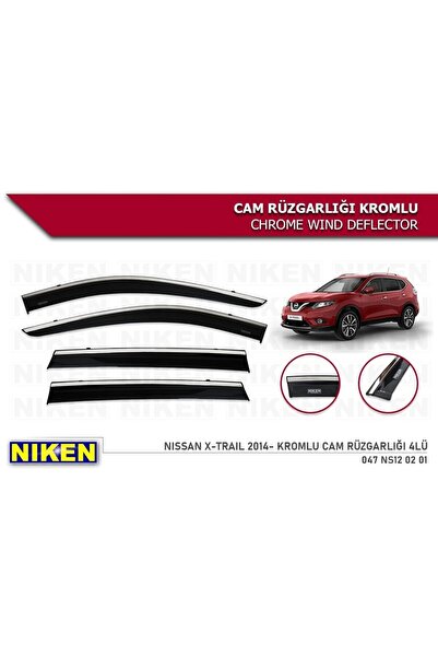 Niken Nissan Xtrail Kromlu Cam Rüzgarlığı Niken 2014-2020