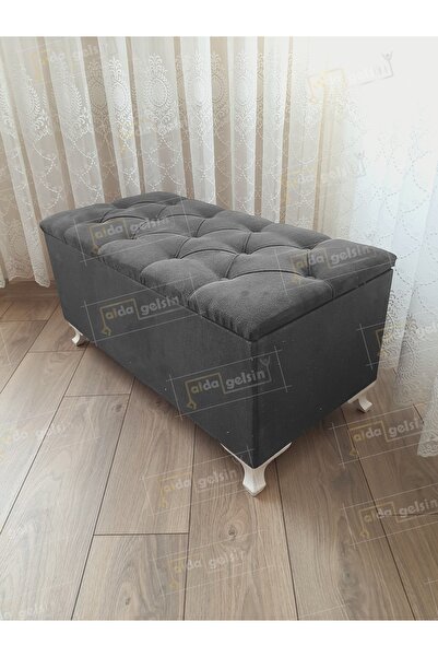 aldagelsin Lüks Sandıklı Kapitone Puf Bench Ayakucu Koltuk