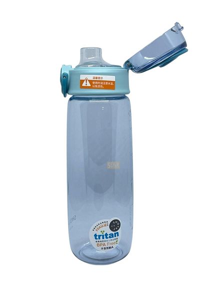 Shotay 650 ml Cute Bear Comfortable Drinking Tritan Water Bottle with Measuring Scale