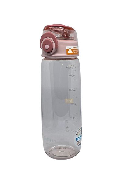 Shotay 650ml New Collection Cute Bear Comfortable Drinking Tritan Water Bottle with Measuring Scale