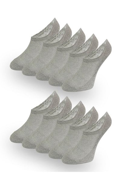 Çorap Çekmecesi Cotton Unisex Invisible / Sneakers Socks Gray 10 Pack