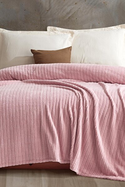 Cotonila Comfy | Çizgili Wellsoft Tek Kişilik Battaniye