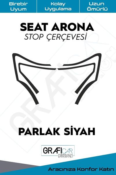 GRAFİCAR Seat Arona Stop Çerçevesi Sticker-kolay Uygulama-uzun Ömürlü Folyo-a...